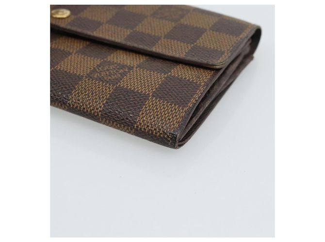 LOUIS VUITTON Damier Ebene Portefeuille Sarah Long Wallet N60491 LV Auth bs36121 - vista 7