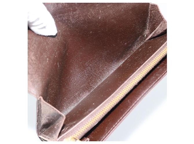 LOUIS VUITTON Damier Ebene Portefeuille Sarah Long Wallet N60491 LV Auth bs36121 - vista 9