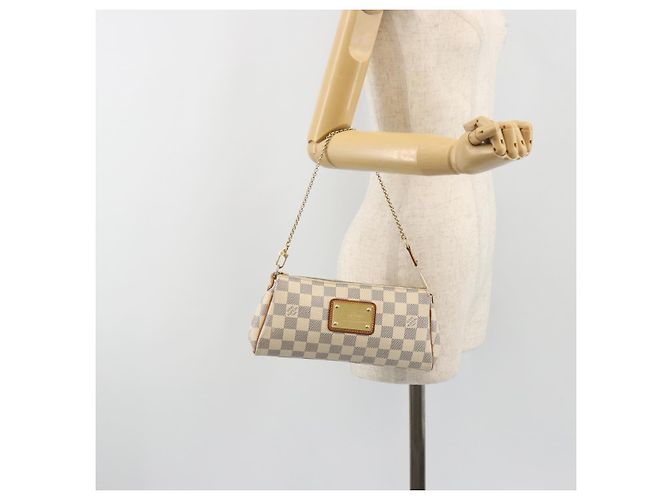 LOUIS VUITTON Borsa a Spalla Damier Azur Eva 2way N55214 LV Auth 192924A - vista 22