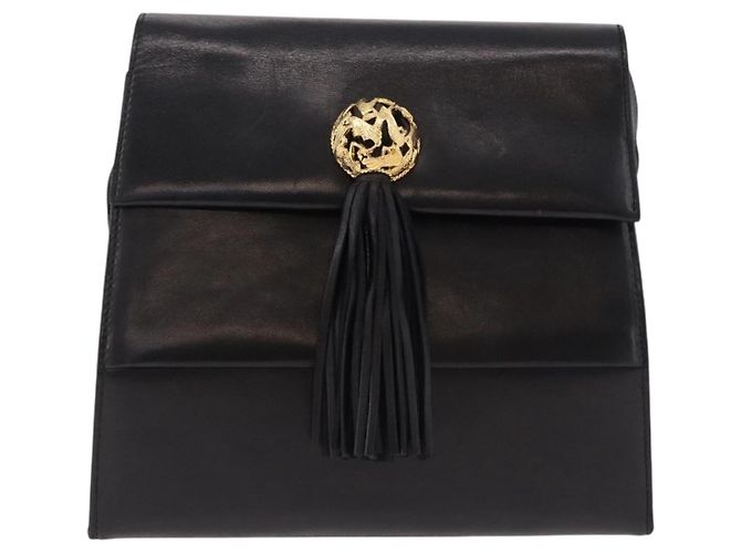 Borsa a tracolla Salvatore Ferragamo in pelle nera e oro Auth bs36087 Nero D'oro - vista 2