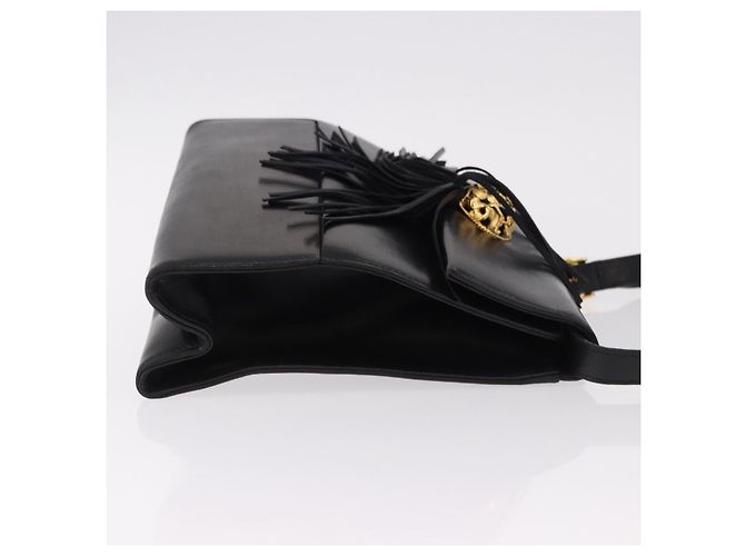 Borsa a tracolla Salvatore Ferragamo in pelle nera e oro Auth bs36087 Nero D'oro - vista 4