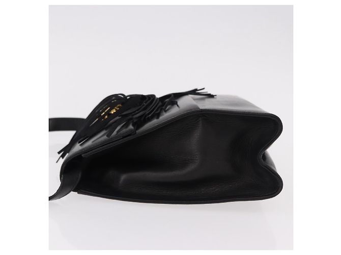 Borsa a tracolla Salvatore Ferragamo in pelle nera e oro Auth bs36087 Nero D'oro - vista 5