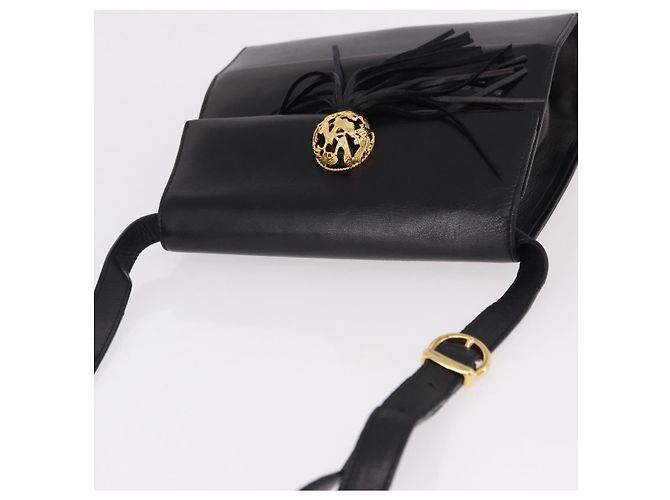 Borsa a tracolla Salvatore Ferragamo in pelle nera e oro Auth bs36087 Nero D'oro - vista 6