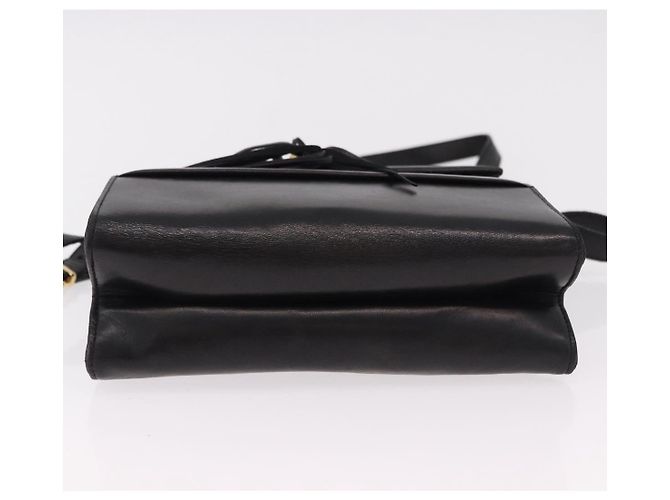 Borsa a tracolla Salvatore Ferragamo in pelle nera e oro Auth bs36087 Nero D'oro - vista 9