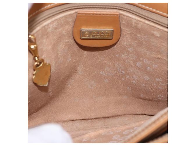 Borsa a tracolla GUCCI Micro GG Supreme PVC Beige Oro 001 406 1780 Auth BA14455 D'oro - vista 17