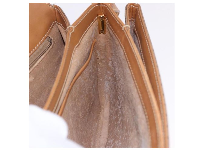 Borsa a tracolla GUCCI Micro GG Supreme PVC Beige Oro 001 406 1780 Auth BA14455 D'oro - vista 19