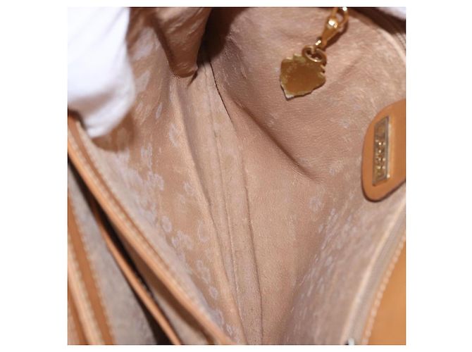 Borsa a tracolla GUCCI Micro GG Supreme PVC Beige Oro 001 406 1780 Auth BA14455 D'oro - vista 21