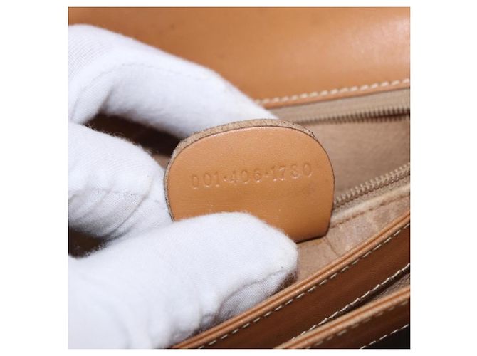 Borsa a tracolla GUCCI Micro GG Supreme PVC Beige Oro 001 406 1780 Auth BA14455 D'oro - vista 25