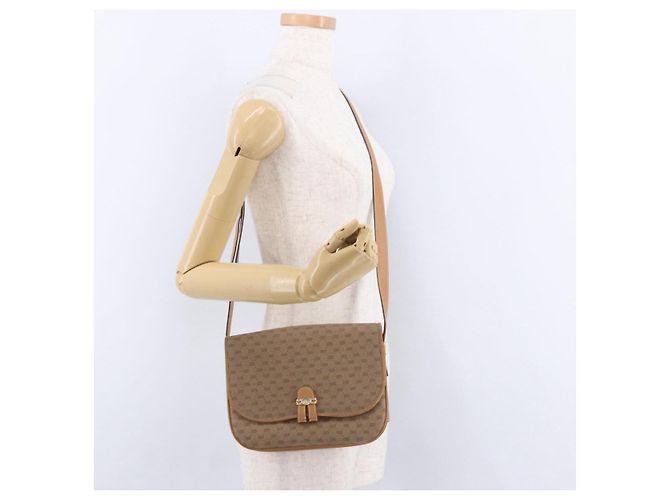 Borsa a tracolla GUCCI Micro GG Supreme PVC Beige Oro 001 406 1780 Auth BA14455 D'oro - vista 26