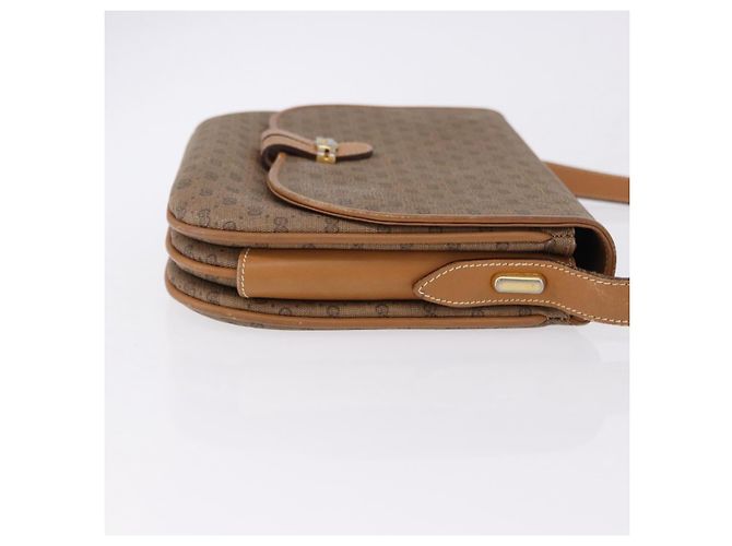 Borsa a tracolla GUCCI Micro GG Supreme PVC Beige Oro 001 406 1780 Auth BA14455 D'oro - vista 4