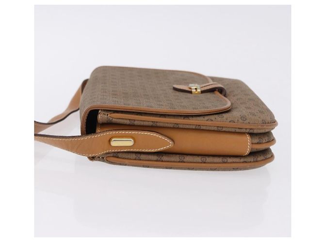 Borsa a tracolla GUCCI Micro GG Supreme PVC Beige Oro 001 406 1780 Auth BA14455 D'oro - vista 5