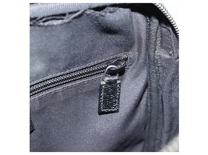 Borsa a Spalla GUCCI GG Canvas Nera Argento 92551 Auth 192749 Nero - vista 20
