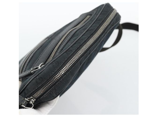 Borsa a Spalla GUCCI GG Canvas Nera Argento 92551 Auth 192749 Nero - vista 6