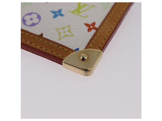 LOUIS VUITTON Monogram Multicolor Pochette Cles Purse White M92655 Auth BA14331V - view 14