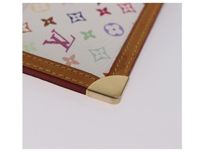 LOUIS VUITTON Monogram Multicolor Pochette Cles Purse White M92655 Auth BA14331V - view 15