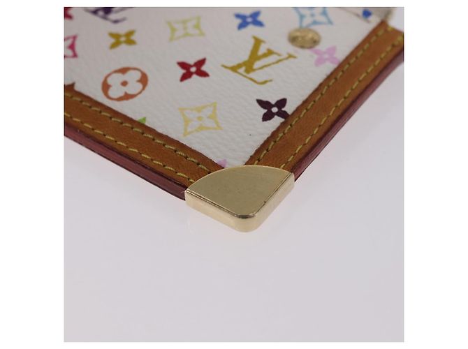 LOUIS VUITTON Monogram Multicolor Pochette Cles Purse White M92655 Auth BA14331V - view 16