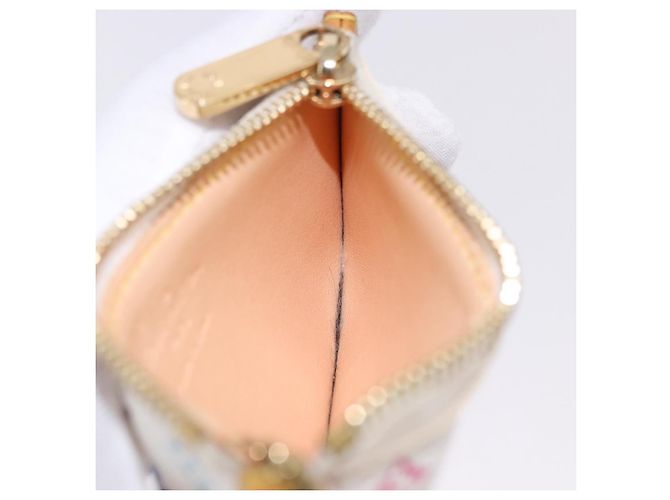 LOUIS VUITTON Monogram Multicolor Pochette Cles Purse White M92655 Auth BA14331V - view 18