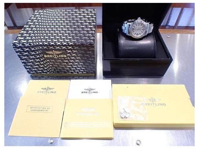 BREITLING Colt44 silber Armband Quarz Originalware '11 Herren - Ansicht 12