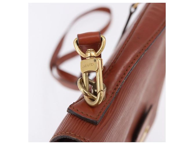 LOUIS VUITTON Epi Monceau 28 Hand Bag Marrone M52123 LV Auth ka5261 - vista 20
