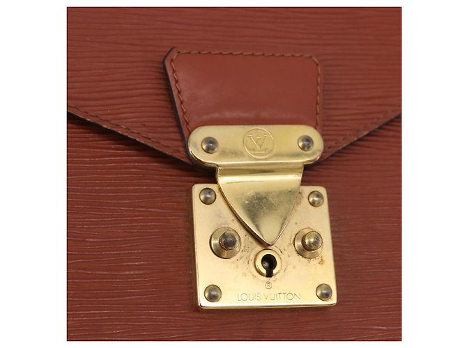 LOUIS VUITTON Epi Monceau 28 Hand Bag Marrone M52123 LV Auth ka5261 - vista 21
