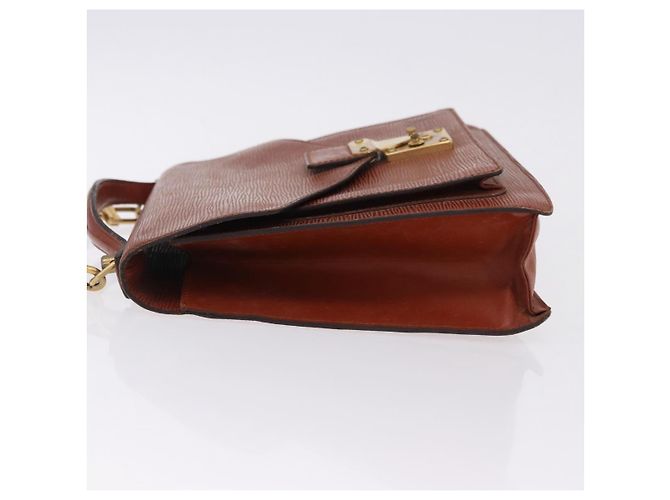 LOUIS VUITTON Epi Monceau 28 Hand Bag Marrone M52123 LV Auth ka5261 - vista 4