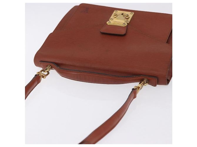 LOUIS VUITTON Epi Monceau 28 Hand Bag Marrone M52123 LV Auth ka5261 - vista 6