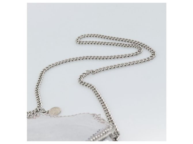 Autre Marque Borsa Falabella con catena Stella MacCartney polyester 2way Silver Auth BA14408A Argento - vista 10