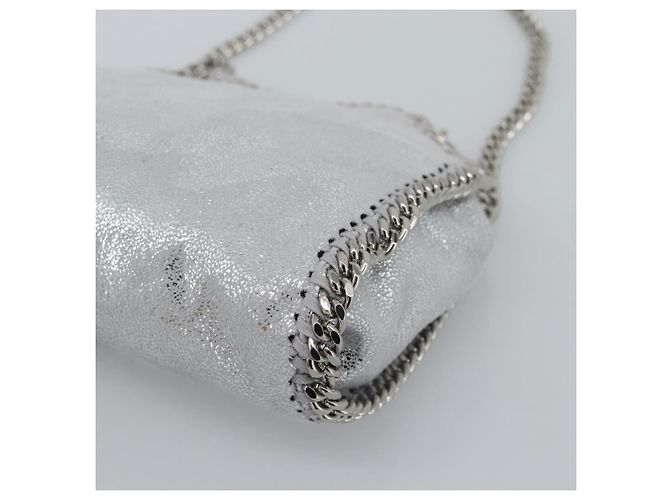 Autre Marque Borsa Falabella con catena Stella MacCartney polyester 2way Silver Auth BA14408A Argento - vista 12