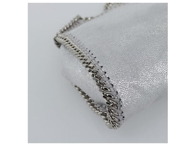 Autre Marque Borsa Falabella con catena Stella MacCartney polyester 2way Silver Auth BA14408A Argento - vista 15
