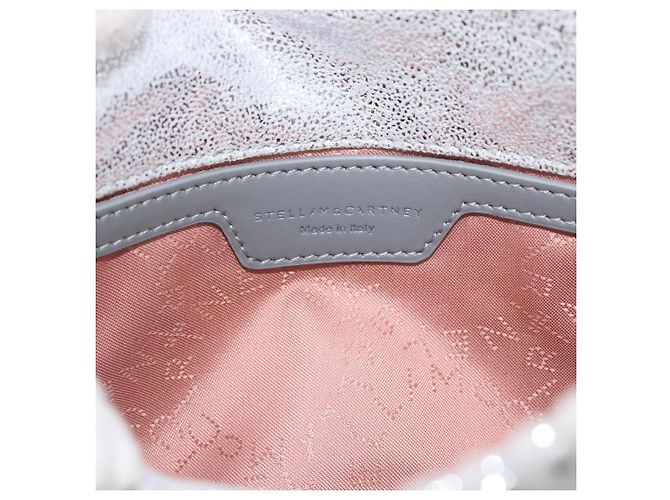 Autre Marque Borsa Falabella con catena Stella MacCartney polyester 2way Silver Auth BA14408A Argento - vista 16