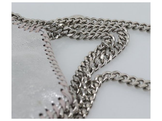 Autre Marque Borsa Falabella con catena Stella MacCartney polyester 2way Silver Auth BA14408A Argento - vista 8