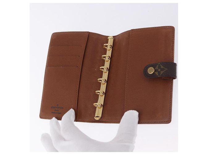 LOUIS VUITTON Monogram Agenda PM Day Planner Cover R20005 LV Auth BA14337 Monograma - vista 8
