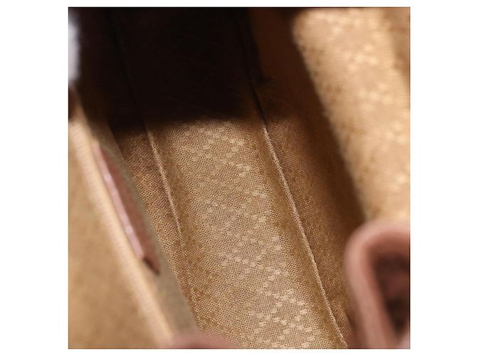 Zaino GUCCI Bamboo Scamosciato Marrone Oro 003 1705 0030 Auth 191888 D'oro - vista 19