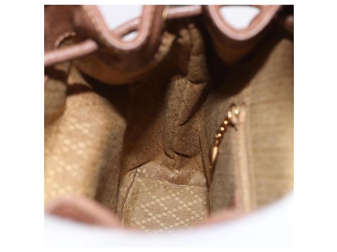 Zaino GUCCI Bamboo Scamosciato Marrone Oro 003 1705 0030 Auth 191888 D'oro - vista 21