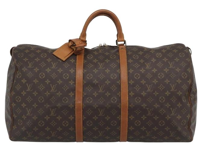 LOUIS VUITTON Monogram Keepall 60 Boston Bag M41422 LV Auth ar14081 Monogramma - vista 13