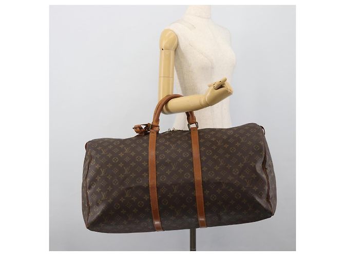 LOUIS VUITTON Monogram Keepall 60 Boston Bag M41422 LV Auth ar14081 Monogramma - vista 20