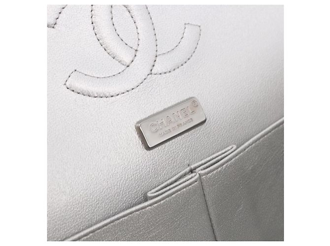 CHANEL beads Chain Matelasse 25 Bag Tweed Black Silver CC Auth yk20617SM Silvery - view 23