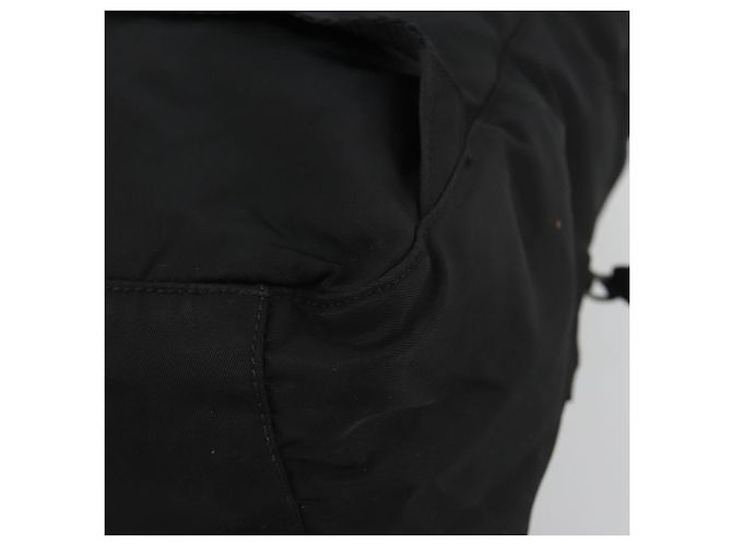 Zaino PRADA Nylon Nero Argento Auth ar13994 - vista 14