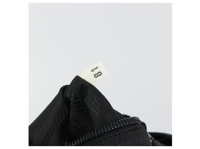 Zaino PRADA Nylon Nero Argento Auth ar13994 - vista 25