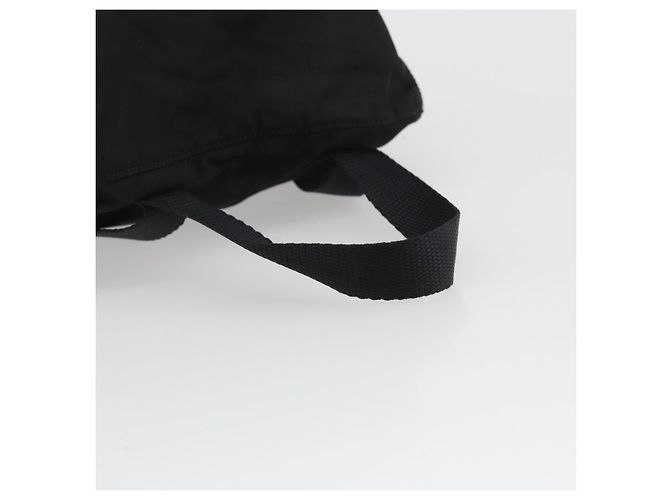 Zaino PRADA Nylon Nero Argento Auth ar13994 - vista 7