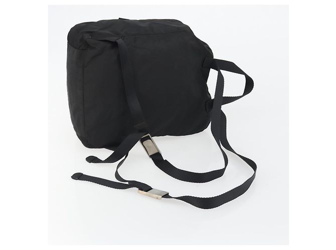 Zaino PRADA Nylon Nero Argento Auth ar13994 - vista 9