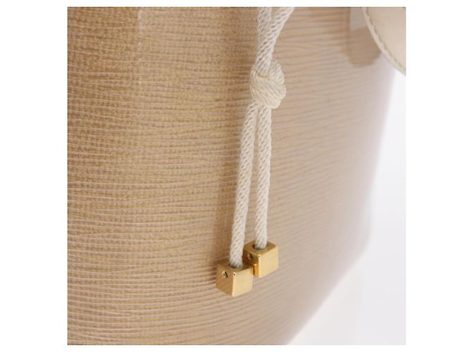 LOUIS VUITTON Epi Plage Mini lagoon Bay Hand Bag Beige Sabre M92473 Auth ka5211 - vista 10