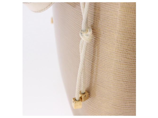 LOUIS VUITTON Epi Plage Mini lagoon Bay Hand Bag Beige Sabre M92473 Auth ka5211 - vista 9