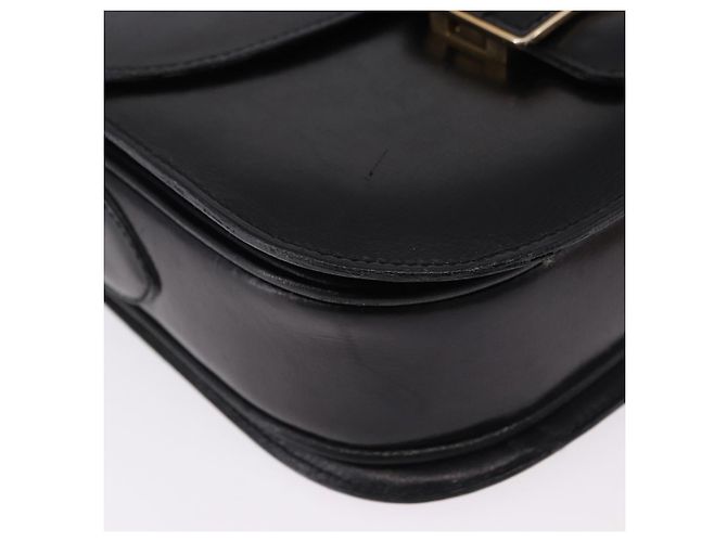 Céline Borsa a tracolla CELINE Horse Carriage in pelle nera Auth 191795 Nero - vista 10