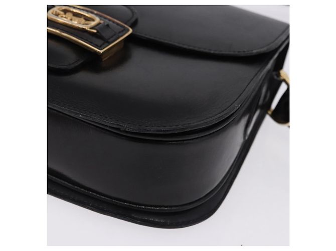Céline Borsa a tracolla CELINE Horse Carriage in pelle nera Auth 191795 Nero - vista 11