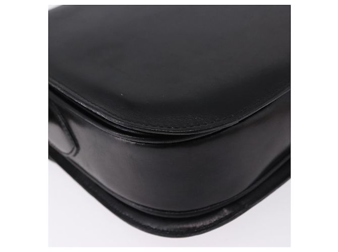 Céline Borsa a tracolla CELINE Horse Carriage in pelle nera Auth 191795 Nero - vista 12