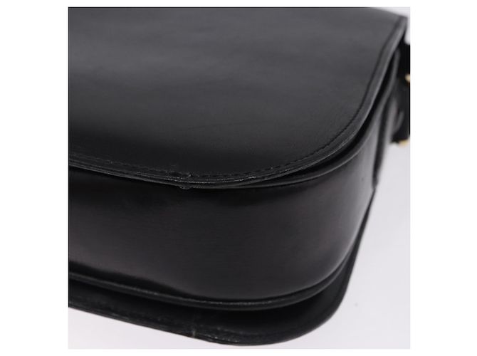 Céline Borsa a tracolla CELINE Horse Carriage in pelle nera Auth 191795 Nero - vista 13