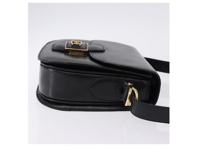 Céline Borsa a tracolla CELINE Horse Carriage in pelle nera Auth 191795 Nero - vista 4