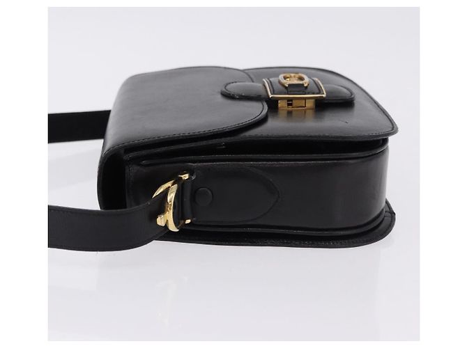 Céline Borsa a tracolla CELINE Horse Carriage in pelle nera Auth 191795 Nero - vista 5