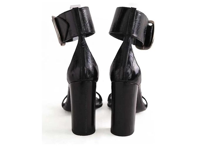 Décolleté Saint Laurent Opyum in pelle nera Nero - vista 2